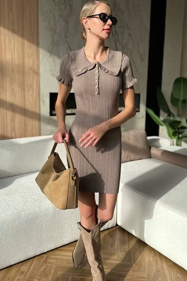 ZEYA - Sophia Cable-Knit Sweater Dress
