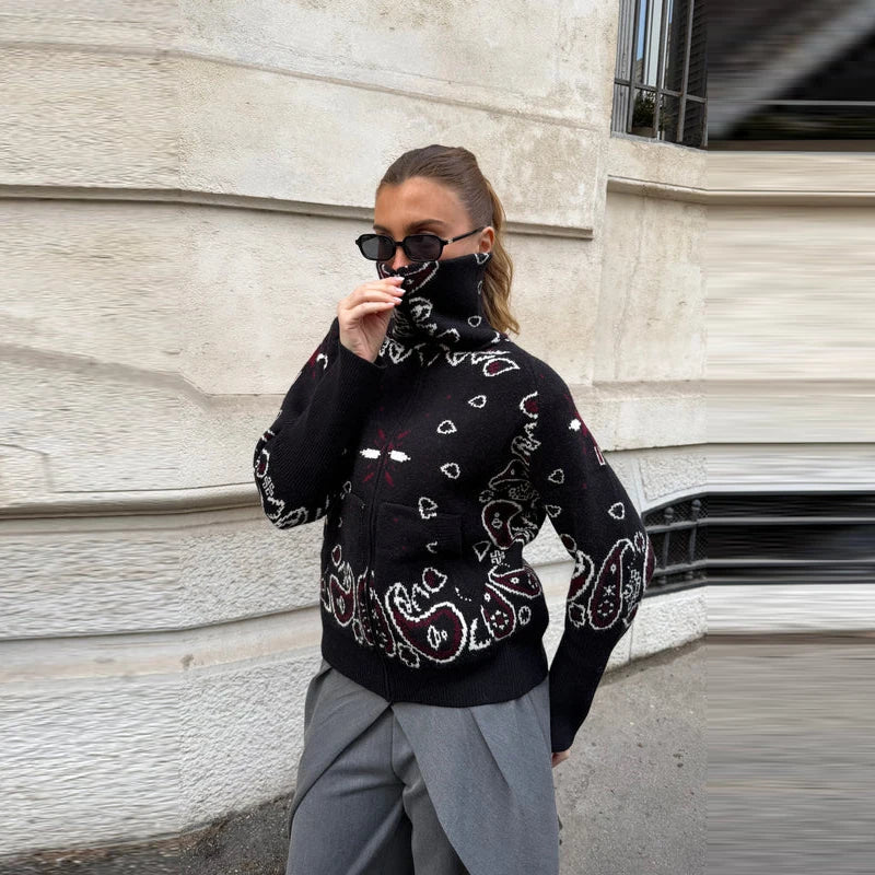 ZEYA - Stacey Paisley Knitted Cardigan