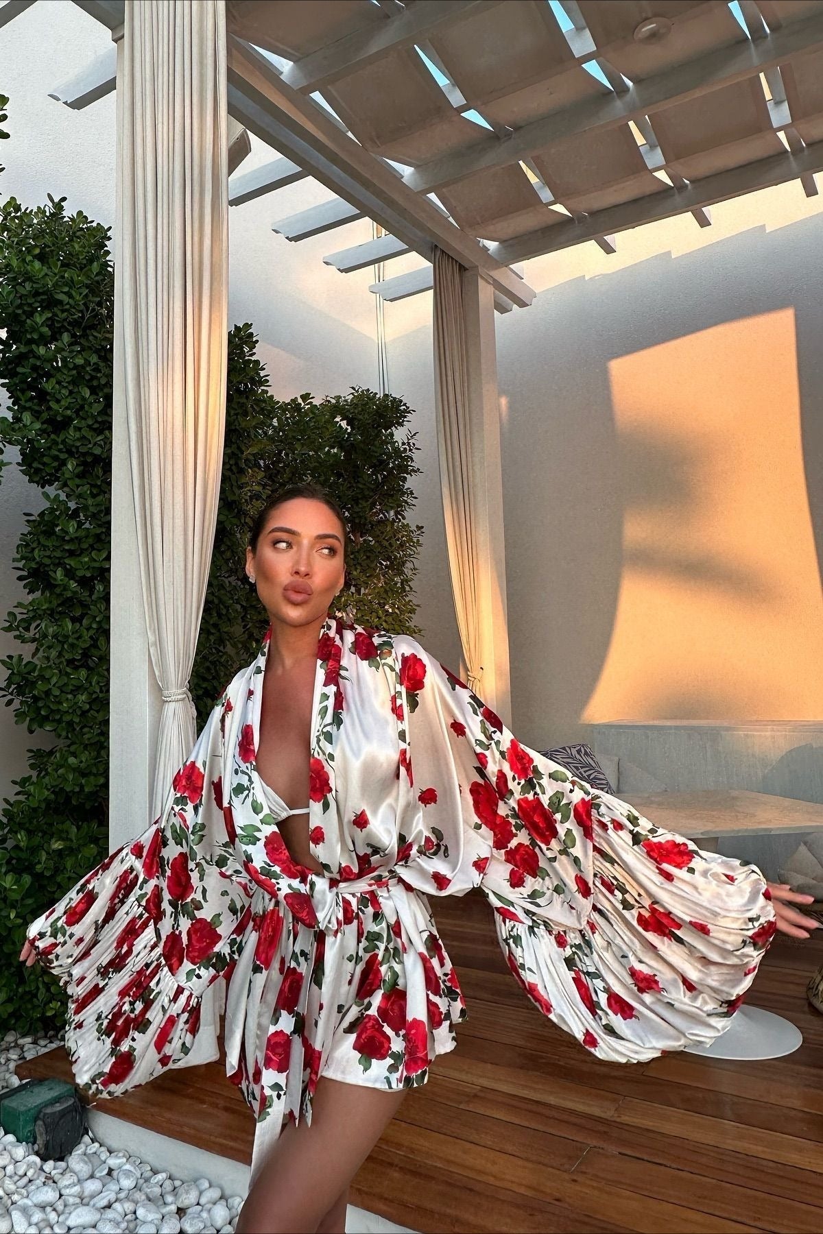 ZEYA - Tessa Floral Lantern Mini Dress