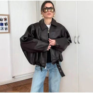 Denise Leather Moto Jacket