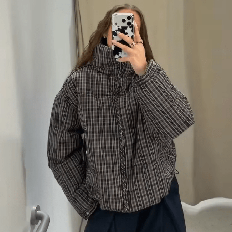 ZEYA - Valerie Plaid Puffer Jacket