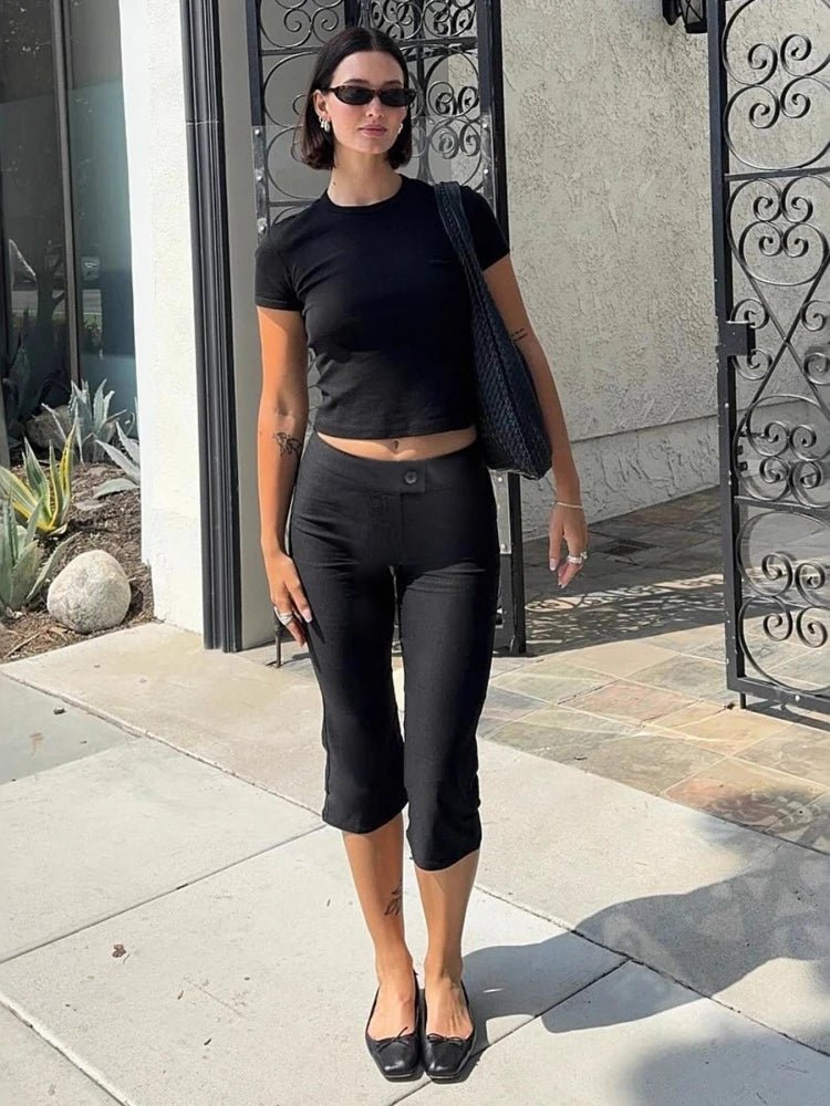 ZEYA - Venice Black Capris Pants