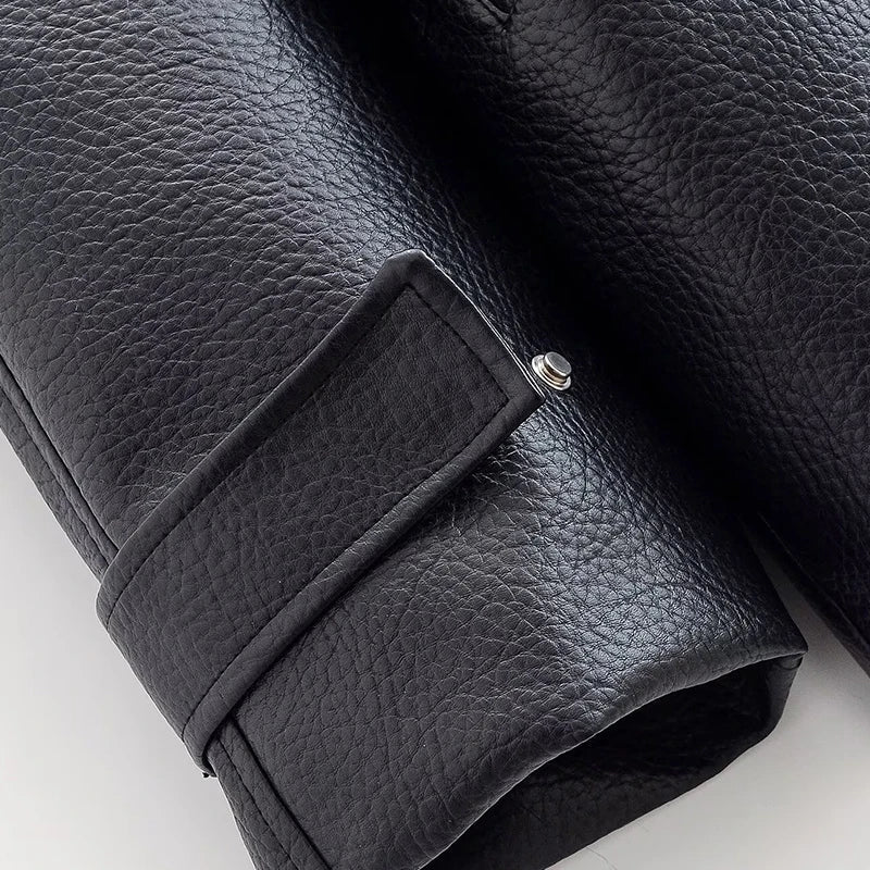 ZEYA - Vivienne Cinched Waist Leather Jacket