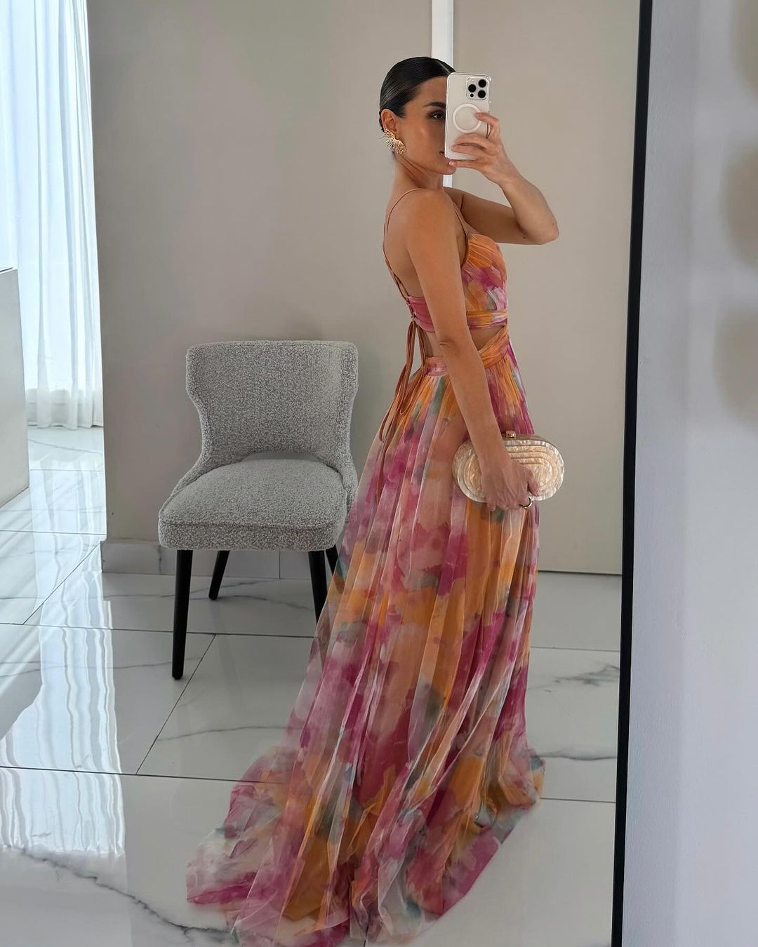 ZEYA - Yseult Floral V - Neck Maxi Dress
