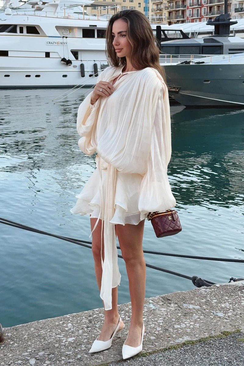 ZEYA - Yvanna Ruffled Chiffon Mini Dress